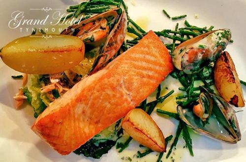 Food at or somewhere near the hotel 