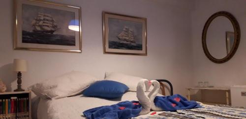 Een bed of bedden in een kamer bij Casa Nadin