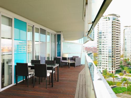 Un balcon sau o terasă la Apartment Diagonal Mar by Interhome