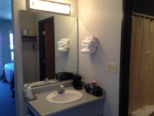 Kúpeľňa v ubytovaní Absaroka Lodge