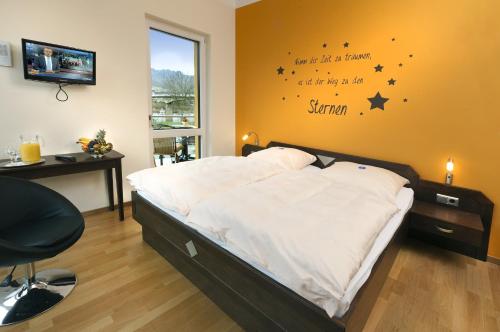 Postel nebo postele na pokoji v ubytování Hotel Pohl