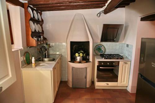 Dapur atau dapur kecil di Residenza Antico Chianti