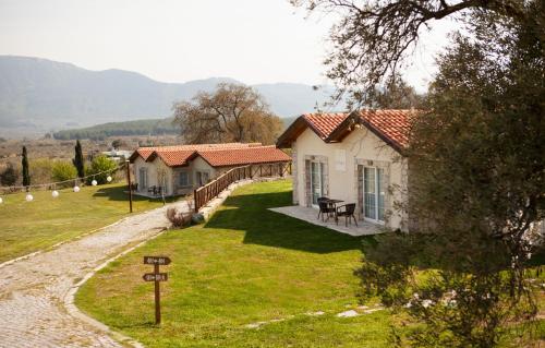 a view of a house with a yard at VINIFERA VINEYARDS HOTEL in Selcuk