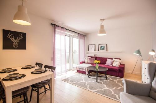 Χώρος καθιστικού στο Apartamenty Rynek w samym centrum Ustronia - Dream Apart