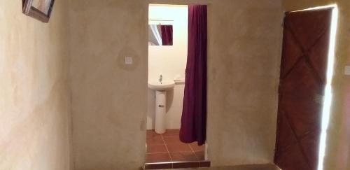 Koupelna v ubytování Camping Bassou