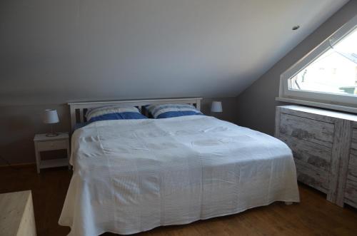 Cama o camas de una habitación en Feriendomizil-Usetom
