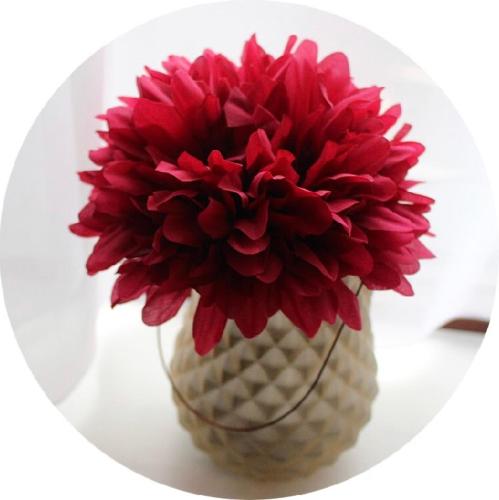 a red flower in a white vase on a table at The Rooms at The Spout in Kilcullen