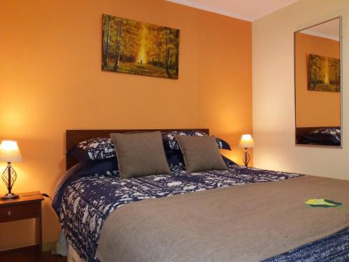 Ένα ή περισσότερα κρεβάτια σε δωμάτιο στο Alojamiento Valle Verde