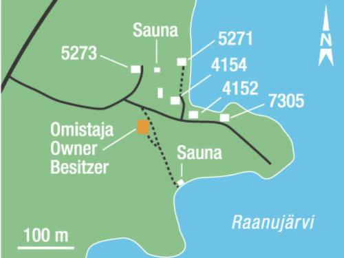 LampsijärviにあるHoliday Home Raanumökki ii by Interhomeの市周囲を示すサンタクルス地図