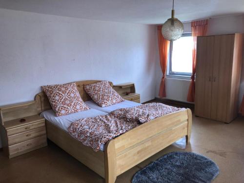 Postel nebo postele na pokoji v ubytování Bauernhaus Auberg