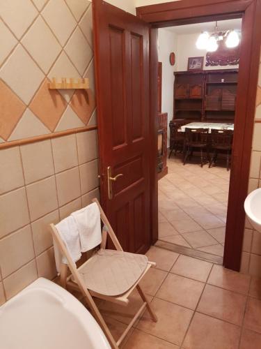 Koupelna v ubytování Folyóka Vendégház
