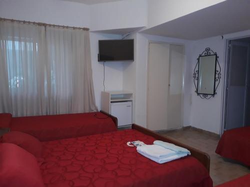 Letto o letti in una camera di Hotel San Carlos