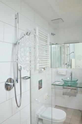 Koupelna v ubytování Hotel Bamberger Hof Bellevue