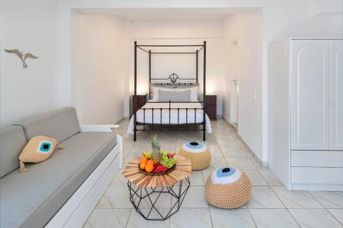 Letto o letti in una camera di Villa Soula