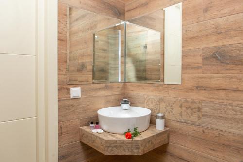 Koupelna v ubytování Boutique Hotel
