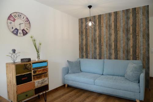 Χώρος καθιστικού στο Ferienwohnung Seenah