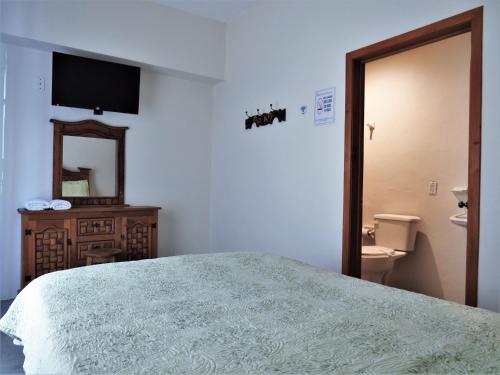 Koupelna v ubytování Hotel Purisima Concepción