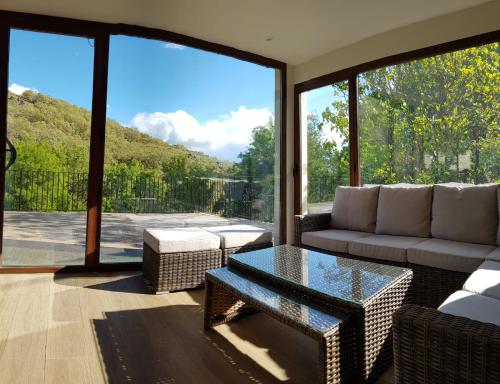 Landskap semula jadi dekat dengan the country house