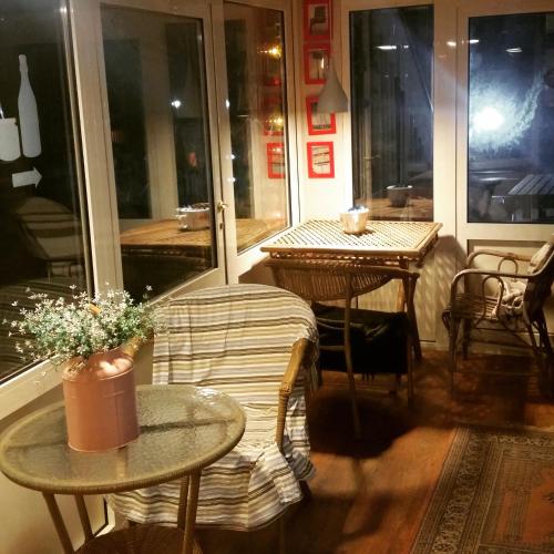 Ruang duduk di B&B La Villa