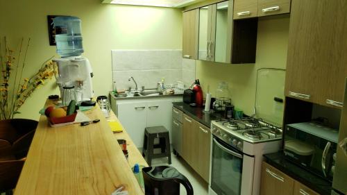 Virtuvė arba virtuvėlė apgyvendinimo įstaigoje SALITRE SPA