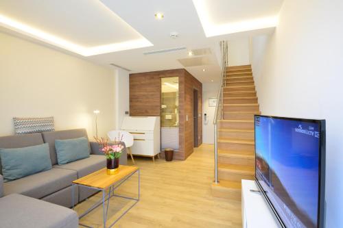 Μια τηλεόραση ή/και κέντρο ψυχαγωγίας στο Parkhotel Residenz