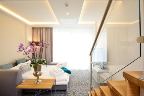 Χώρος καθιστικού στο Parkhotel Residenz
