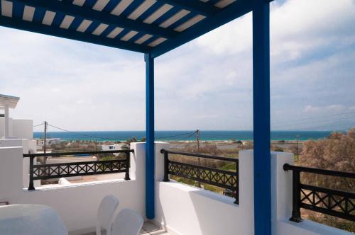 a view from the balcony of a villa at Villa Adriana Hotel in Agios Prokopios