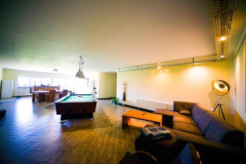 Ein Sitzbereich in der Unterkunft Winckelmann-Loft