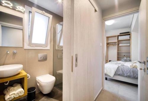 Kúpeľňa v ubytovaní Elea Athens Apartment