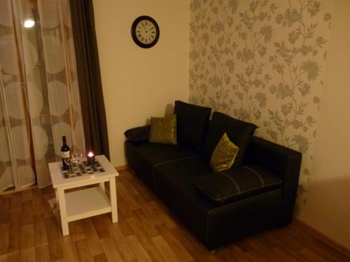 Ein Sitzbereich in der Unterkunft Apartmá Krkonoše