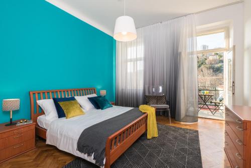Posteľ alebo postele v izbe v ubytovaní In Flow apartment
