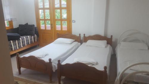 Postel nebo postele na pokoji v ubytování Camping late