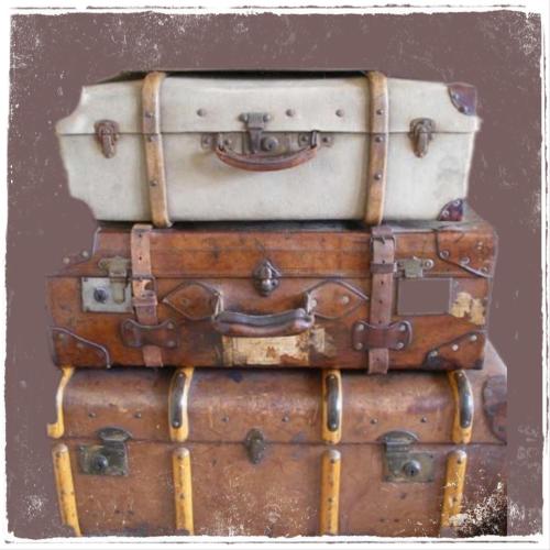 a stack of suitcases stacked on top of each other at Nkomazi Kruger Lodge & Spa in Malelane