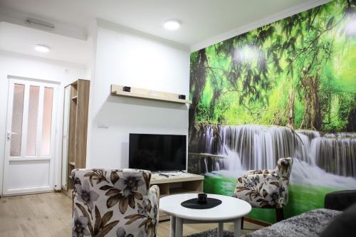 TV a/nebo společenská místnost v ubytování Apartman Kaća