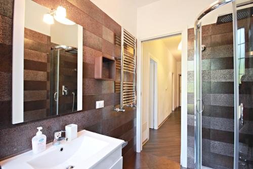 Koupelna v ubytování Vatican City San Peter quiet and lovely apartment