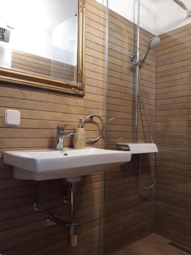 Koupelna v ubytování Apartments Garden