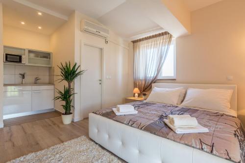 Cama o camas de una habitación en Apartments Anita