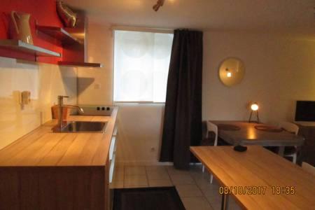 Dapur atau dapur kecil di Chez Karine et Julien