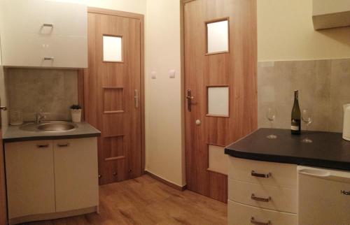 Kuchyňa alebo kuchynka v ubytovaní Blue Apartments Kołobrzeg