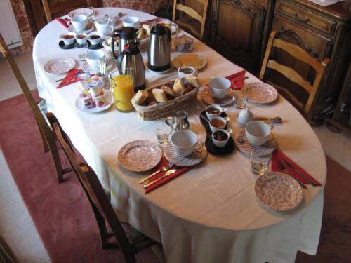 Svečiams siūlomi pusryčių variantai apgyvendinimo įstaigoje Le Clos Fleuri