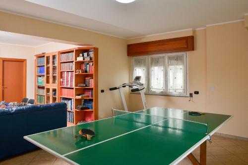 a ping pong table in a living room at Mastro Gio in San Giovanni in Fiore