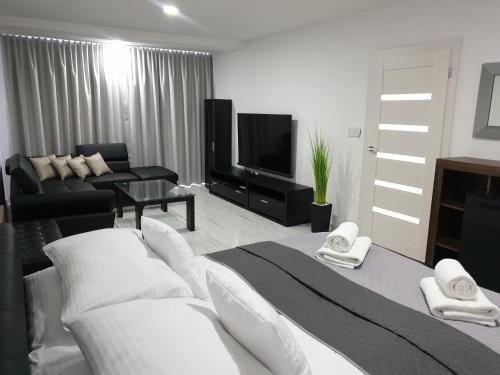 Televisyen dan/atau pusat hiburan di Apartmány Urban