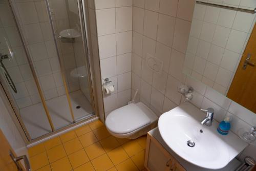 Koupelna v ubytování Ferienwohnung Napf-Chäsi