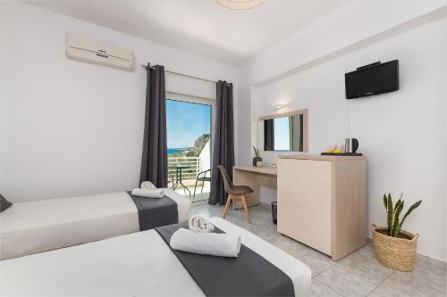 Μια τηλεόραση ή/και κέντρο ψυχαγωγίας στο V&C Paradise Apartments