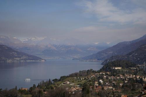 a view of a lake with a town and a city at Bellagio Les Etoiles in Bellagio