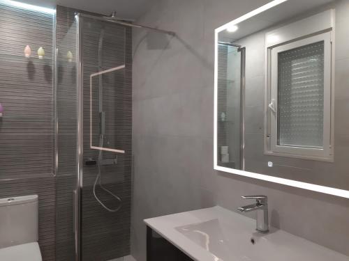 A bathroom at La parada de Conde Aranda