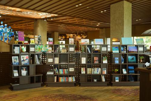 a book store with many shelves of books at Matsushima Ichinobo in Matsushima