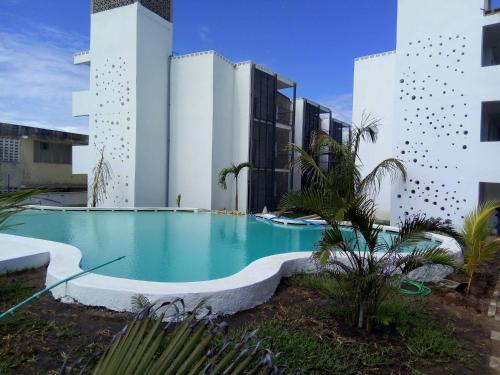 Bazén v ubytování Aqua Resort nebo v jeho okolí