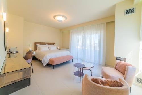 Posteľ alebo postele v izbe v ubytovaní Villa Grande Crete