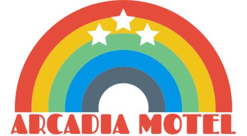 
The logo or sign for the motel
